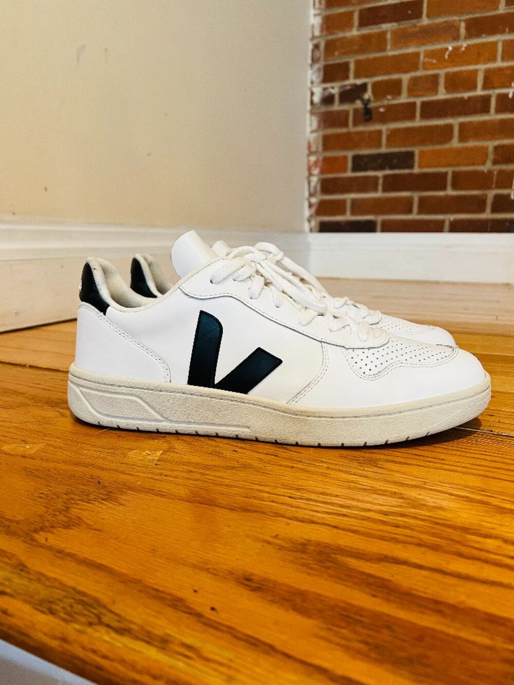 Veja V-10 Leather Sneakers Size 11.5